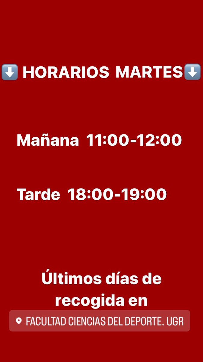 IMPORTANTE‼️
Últimos días de recogida en nuestro stand de la facultad 👈🏽
¡Ven y colabora! 🤲🏽