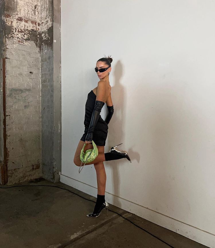 Giving us major ‘it-girl’ vibes. <a href="/lucilevant/">luci levant</a> wears #AlijahHeel x #TonyBianco