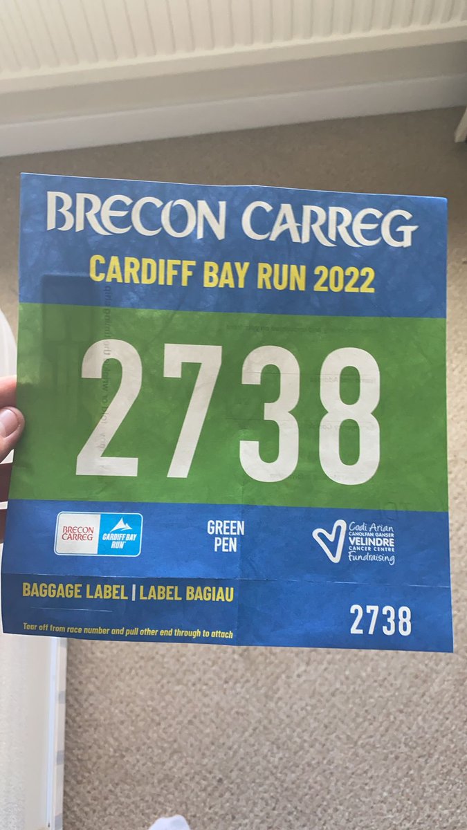 Spurred on by his success in the @LLHalf Jack is taking part in the Brecon Carreg Cardiff Bay Run. A 20K run this morning for @TeenageCancer