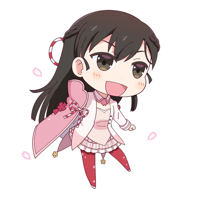 アニメで遂にカラーが明らかになった千代田桜さんを描く。結構ぶっとんだ性格がいいよね。スッと来たらバァッといってガーンだよ!!#まちカドまぞく #千代田桜 