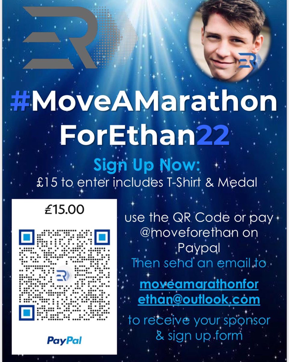 ethan_move's tweet photo. Only 4 weeks to go till……..
#moveamarathonforethan22 💙

If you’d like to take part this year - There is still time to sign up - I will be putting in an order on Monday for this years T-shirts. 

Please see poster attached for all the details x https://t.co/629GUPoz5a