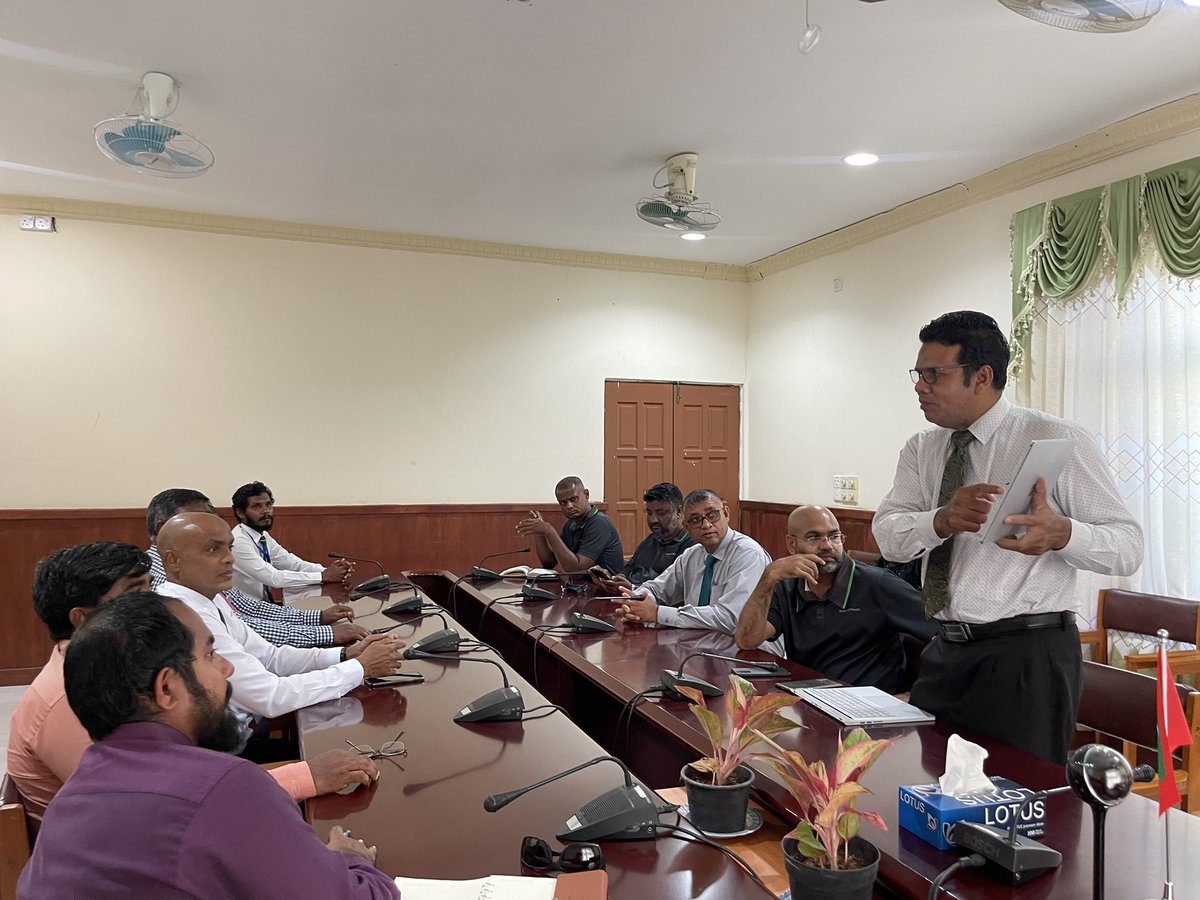 State Minister Ahmed Adil and Ministry’s Officials Meeting with Male’ Atoll Council/K.Thulusdhoo
