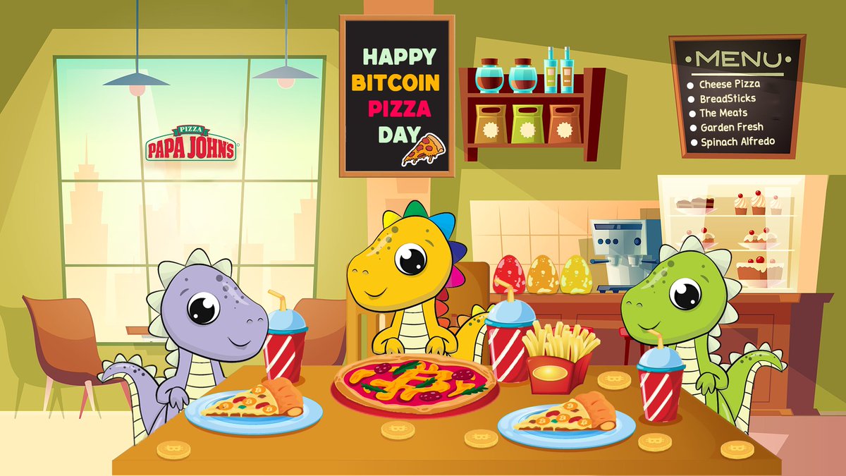 DiNodesNFT's tweet photo. 🦕Happy #BitcoinPizzaDay2022 fam!🦕
🍕Here's our cute #DiNodes celebrating #BitcoinPizzaDay.
🥳Celebration #Giveaway🥳
🎁 10 Winners - 1 #NFT+2 $MATIC each
🎁 All Participants Win P3 WL
🍕Follow @DiNodesNFT
🍕RT+💚+ Tag frens
🍕Share your fav #Pizza pic.📸🤳
⏰48H
#FreeNFT https://t.co/PBExUWsZ7Z