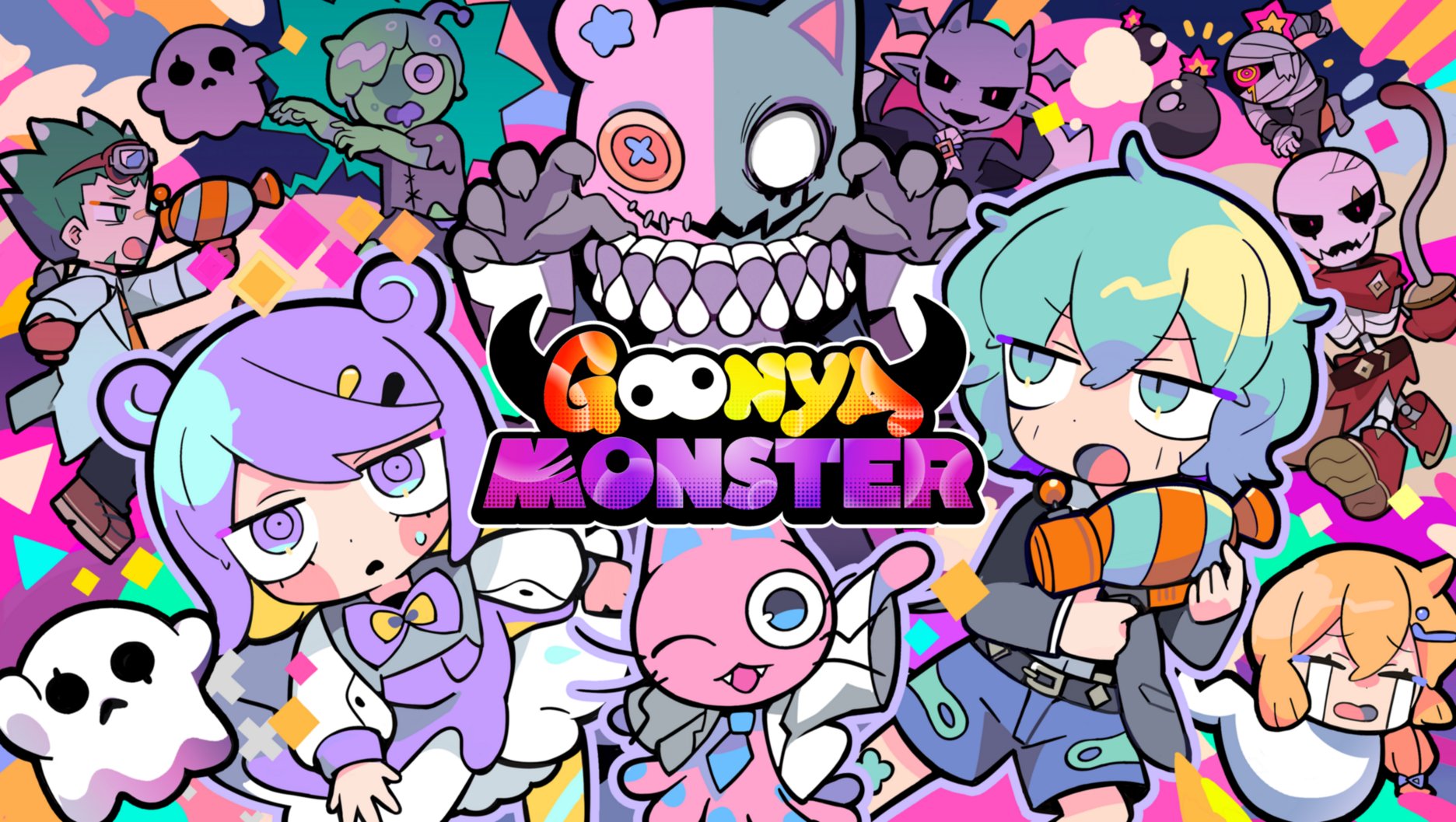 電ファミニコゲーマー キュートでポップなキャラクターたちによる3対1の非対称対戦ゲーム グーニャモンスター Steamストアページが公開 T Co Wvqaqjw86k 阿修羅ちゃん ダダダダ天使 など数々の人気楽曲のmvに参加したイラストレーター 寺田