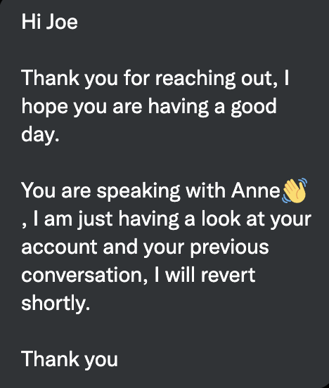 joedesigntaylor's tweet photo. @eon_next I've spoken to three different people over a period of a day and a half and had to explain the same issue over and over again. Do you have a call back request? I just need to speak to someone. Please don't say drop us a DM. https://t.co/DDqXc0k8EJ