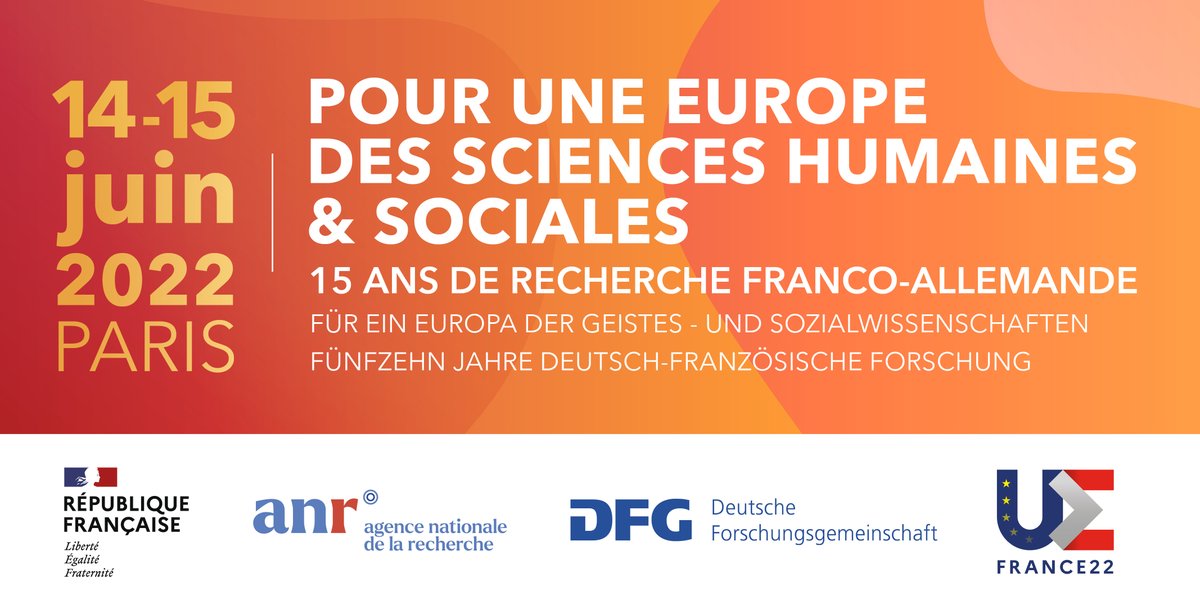 AgenceRecherche's tweet photo. L’appel à projets franco-allemand #ANR - @dfg_public en #sciences humaines et sociales #SHS #FRAL fête ses 15 ans d’existence ! Le point sur les spécificités et les réussites de l’appel en amont du colloque dédié les 14 et 15 juin 2022 à Paris : https://t.co/JeNtcZqU5O https://t.co/U4OyCFQW7h