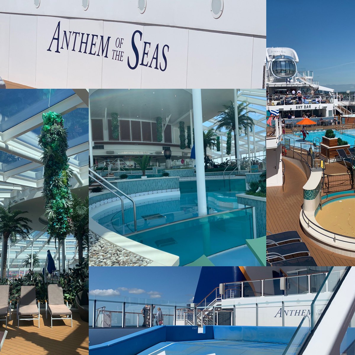 IgluGrace's tweet photo. What a fantastic day on a fabulous ship, thank you so much for having us 🌤🛳 @MyRoyalUK @RoyalCaribbean #anthemoftheseas #LOVECRUISE https://t.co/jv1KyxZEQE