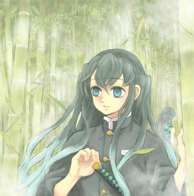 にしんさんがTwitterに投稿した時透無一郎(鬼滅の刃)のイラスト。