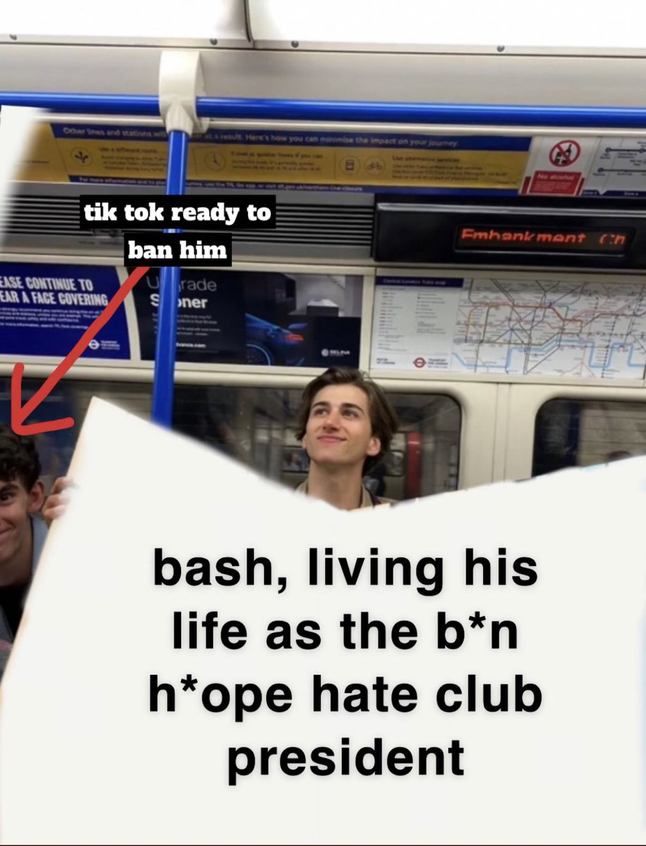 SebastianCroft's tweet image. lol thanks to everyone who got me unbanned from @tiktok_uk B*n H*pe hate club is powerful fr 🤷🏼‍♀️ Anyway it gave us these memes which honestly makes it all worth it