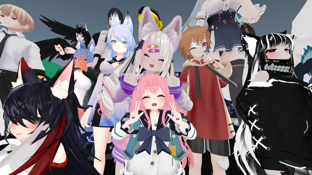 皆で写真を撮る😋 