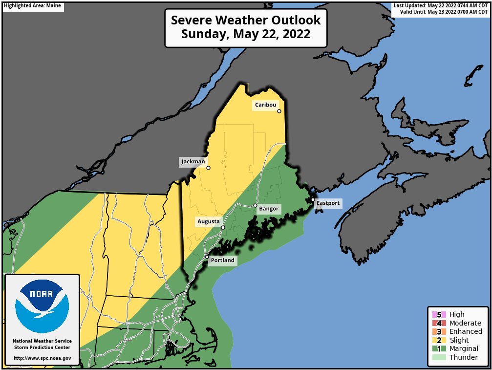 Apex Wx on Twitter "Fort Kent Weather Update Sunday, May 22, 2022 More