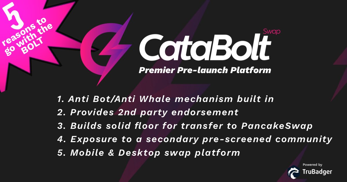 CataBolt Swap tweet media