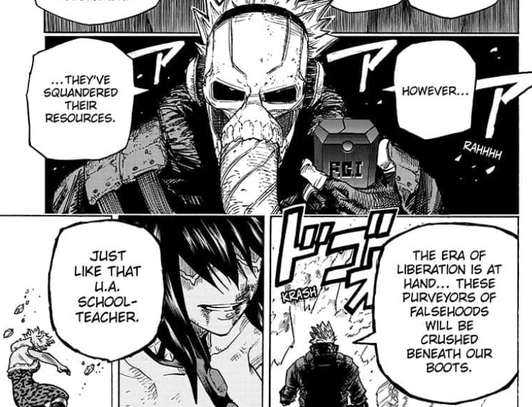 He really had to throw that line to REMIND us, that he's the killer but it's so bad, hhahaha. It's too on the nose idk. Same with the previous part with "gee, we are soooo lucky we don't have to fight this X villain, bc they are a big deal"