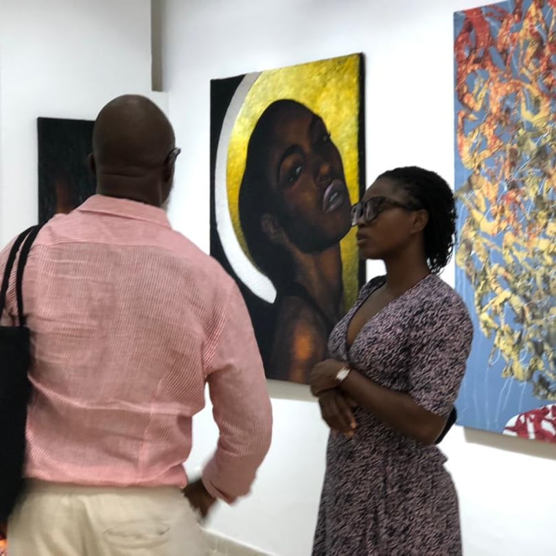 asakan_art's tweet photo. Des peintures, des photographies et des sculptures de #PascalKonan, #YvesMidahuen, #MauricetteDjengue, #MarieRoxaneTehoua, #PunchMak #MounouDésiréKoffi, #BabaDiedhiou et #SorayaGharib célèbrent jusqu'au 29 mai une Afrique enfin en marche vers sa propre destinée.
De 10 H à 19 H. https://t.co/AL4msqMZR2