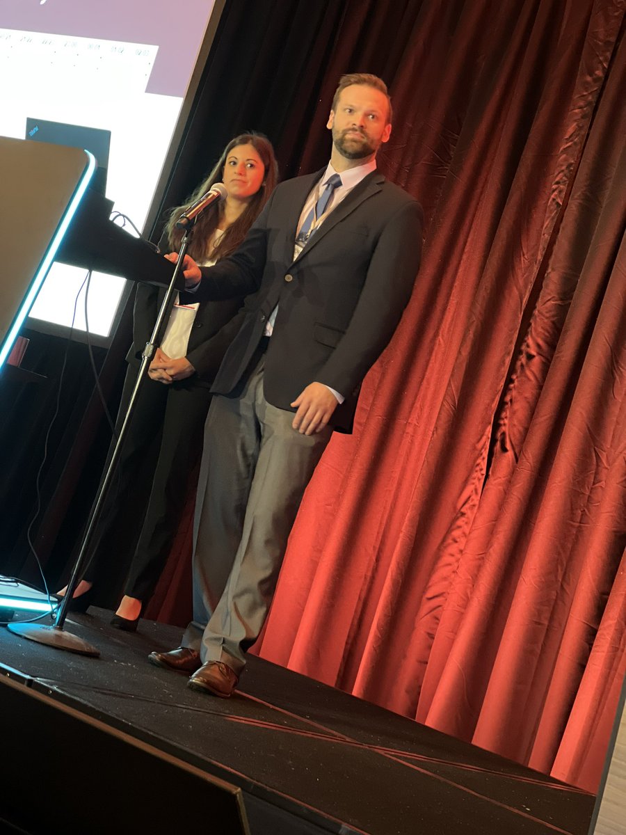 Dr. Chiara Foster, Clinical Fellow Pediatric Critical Care <a href="/VUMCchildren/">Children's at VUMC</a> Anthony Del Bianco, RRT, ECMO Specialist presented a former ECMO patient this morning that is home and thriving. They both crushed it 🎉👏🏼 Well done. #ECMO #Nashville #SEECMO