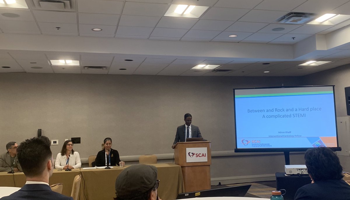 nazliokumus's tweet photo. Excellent presentation from @AdnanKhalifMD at the last session of #FellowsSummit #SCAI2022 Generated amazing discussions and teaching points as always! We are extremely lucky to have such a great IC fellow, teacher and mentor @AHN_CVI @CardioNerds @SCAI https://t.co/MSvFdYCou2