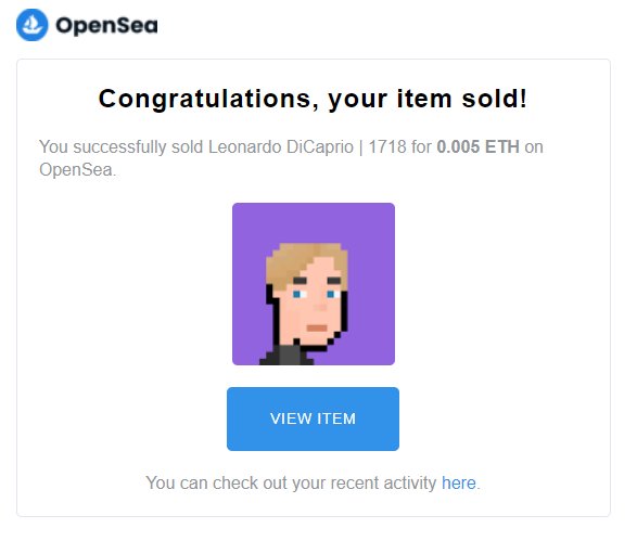 🥳 306 / 3,000 sold!

🎉 Leonardo DiCaprio - FP#1,718

opensea.io/assets/matic/0…

#NFTart #NFTCommunity #NFTsales #NFTsold #PolygonNFT #Crypto #pixelart #Titanic