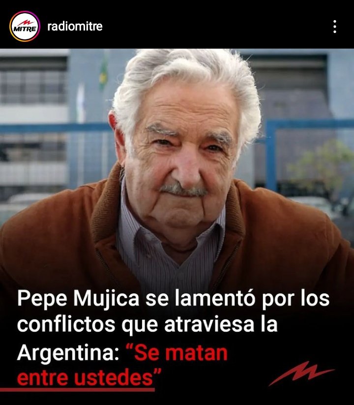 funeseba's tweet photo. Por más Mujica en Argentina!!! Un genio este Sr! Con todas las letras! Admiración!  @PepeMujicaOk https://t.co/v9y1MW4N9Y