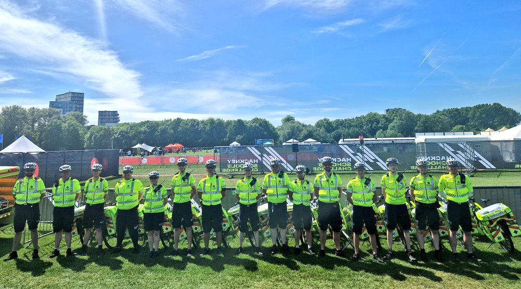 15 Cycle Responders were out at #HackneyHalf today with @stjohnambulance volunteers across the route. 

@HackneyMoves