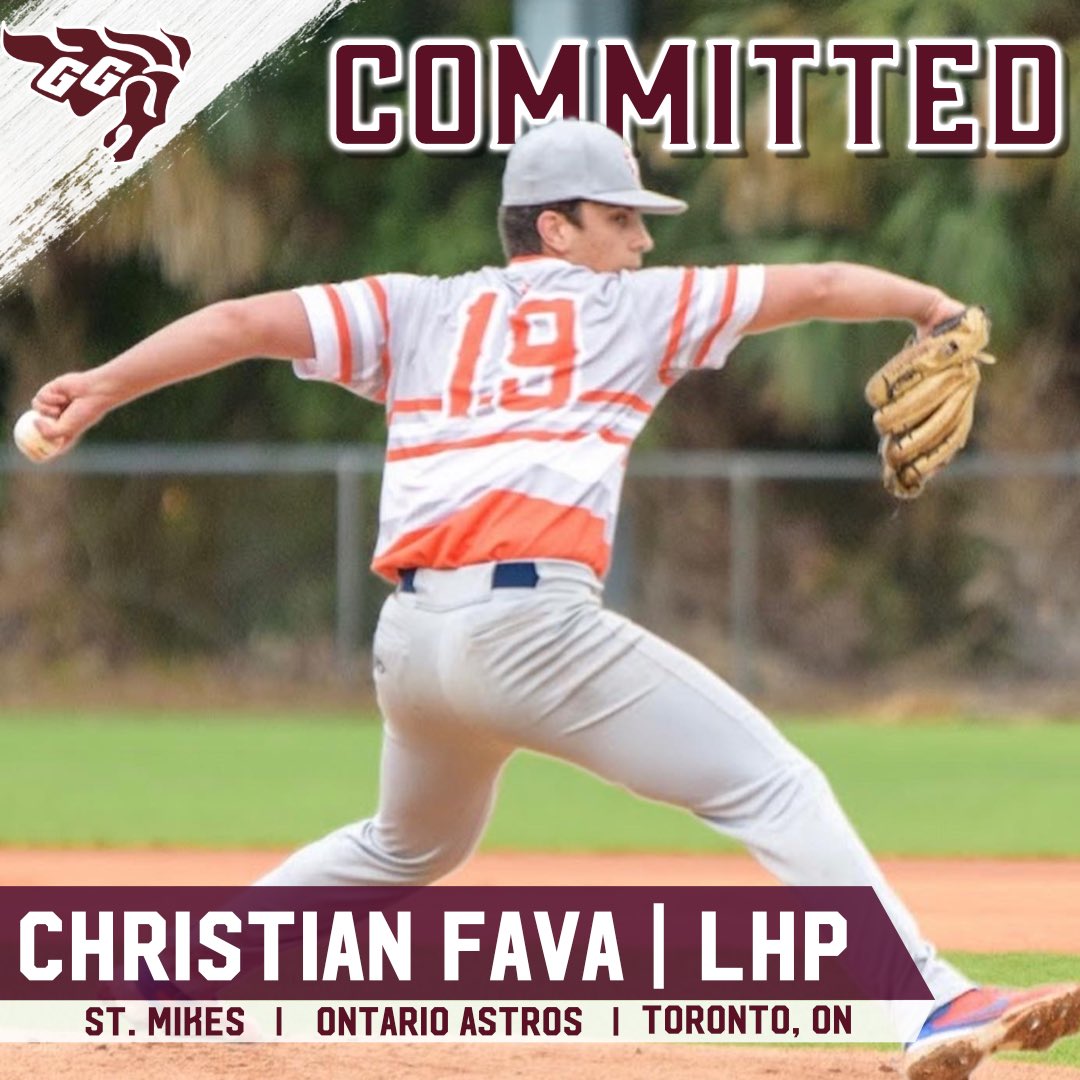 GeeGeesBaseball's tweet photo. We are very excited to announce the commitment of Christian Fava from @TeamONBaseball.

Christian was highly-sought after by both American and Canadian schools.  He is a top of the rotation arm who we expect to make an immediate impact in the OUA.

#GGNation | #HorseBaseball 🐴⚾️ https://t.co/21lbLiiFHb