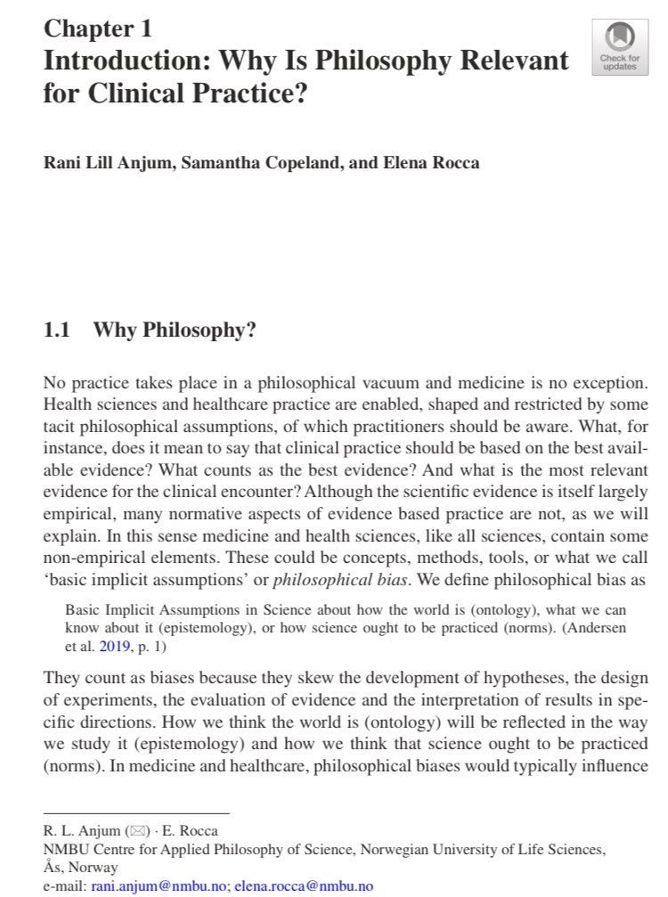 MattLowPT's tweet photo. Why Is Philosophy Relevant for Clinical Practice?

https://t.co/Zb5wczvOju

By @ranilillanjum @samdotC @ElenaRoccaPD https://t.co/QxwW3VDhhL