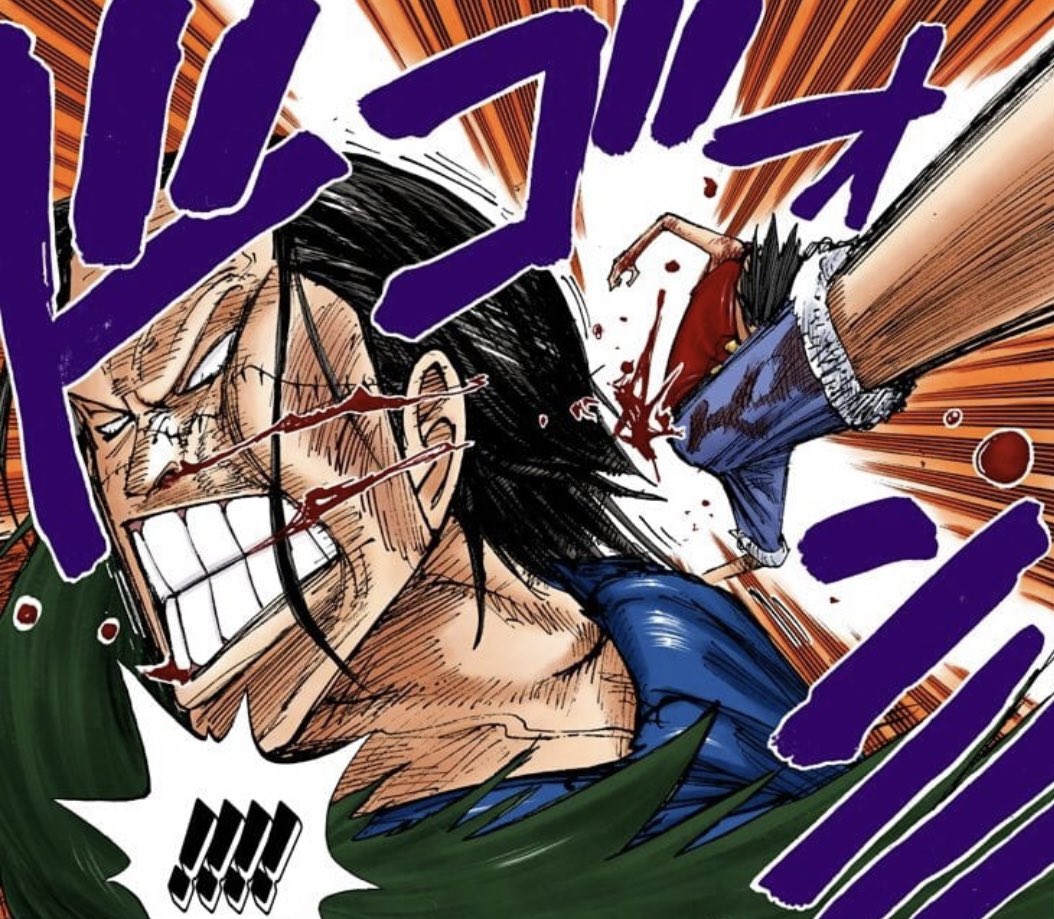 Salty Dog クロコダイル戦で覇気まとってた説 ルフィが怒ってクロコダイルが ビリッ て感じてるシーン シャンクスが白ひげの船で覇気むき出しにした時と似てる 血でも砂は固まるけど 覇気もまとってた説あるな 考察 Onepiece ワンピース 覇気