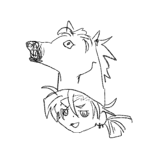 らくがき(さっきの漫画の社長が馬しかうつってなかったので) 