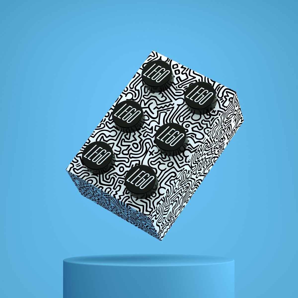 👀 What's your favorite? 

- Cow
- Plastic
- Chips Ahoy 
- Keith Haring

#lego #3d #art #cinema4d #design #illustration