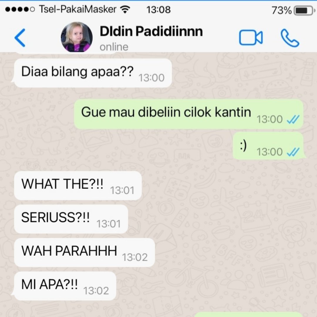 None270605's tweet photo. Iya Din iya, gue hati-hati. https://t.co/rVYbTuzmBR