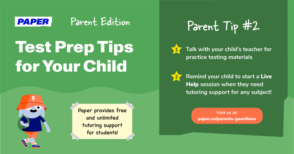 Hey CCS parents! Paper offers free 24/7 tutoring for over 200+ subjects. Help your child prepare for tests by reminding them that they have access to free, 24/7, expert tutoring support from <a href="/paperlearning/">Paper</a>!
#PaperPrep #FreeTutoring #OurCCS