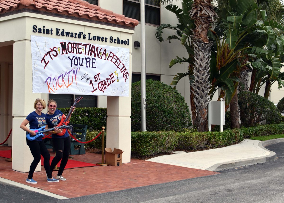 StEdsVero's tweet photo. When Mrs. Given's and Ms. Puttick's kindergarten students arrived for their last day of school on Friday all decked out in the tie-dye t-shirts they made during field day, they were greeted like 'first grade rock stars', red carpet and all!
https://t.co/WdGo2BlalU
#HowSESgrows https://t.co/nVL3SvSHC5