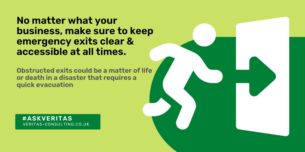 BlueKiteTrainer's tweet image. No matter what your business, make sure to keep emergency exits clear &amp;amp; accessible at all times. 

Obstructed exits could be a matter of life or death in a disaster that requires a quick evacuation

When did you last check all the exits?

#ConstructionSa…