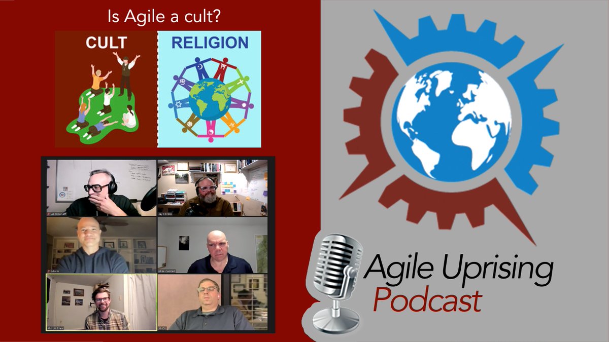 Is agile a cult?  Join @backdooragile <a href="/abbttshea/">Abbott Shea</a> <a href="/chrismurman/">Chris Murman</a> <a href="/mcaddell94/">Mike Caddell</a>  @leanleff and @andyisagile while they debate this topic...do you agree or disagree?  #agile agileuprising.libsyn.com/is-agile-a-cul…