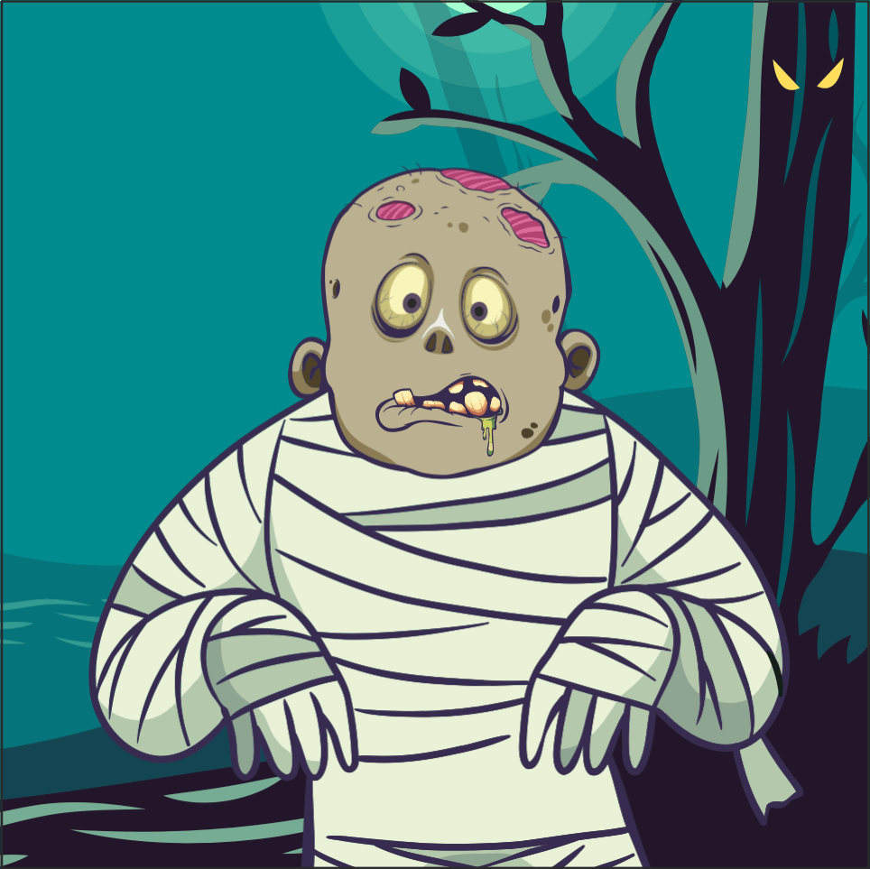 ZombieCorpr's tweet photo. Mummies are not usually considered zombies because, while zombies are in a constant state of decay, mummies are physically preserved.
#NFT #NFTs #NFTArt #NFTCommunity #NFTcollection https://t.co/r52BlxrgRb