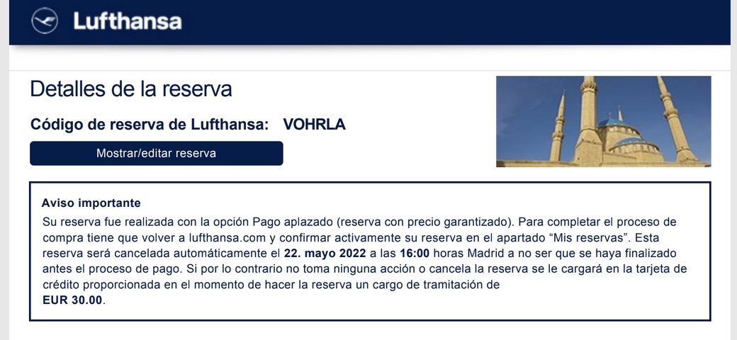 13M31's tweet photo. and they keep telling me it was a system error and to call someone else. The time limit is at 4pm, this is just being ridiculous and exhausting. Here's the proof of my prereservation, showing it's on time @lufthansa @Lufthansa_DE @Lufthansa_USA https://t.co/3GtmBKns6o