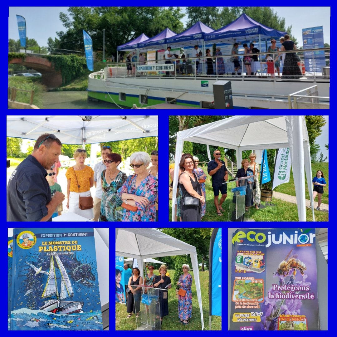 La tournée pédagogique <a href="/7eContinent/">Septième Continent</a>  <a href="/citeofrance/">Citeo</a> se poursuit <a href="/villemontauban/">Ville de Montauban</a> où nous remettions ce matin leur prix au gagnant du quizz sur le #tri et le recyclage des emballages et papiers. Bravo à eux !