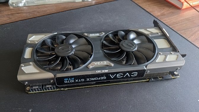 RIP to my 5 year old GTX 1070 that kicked the bucket last night with a spark, pop and puff of smoke.