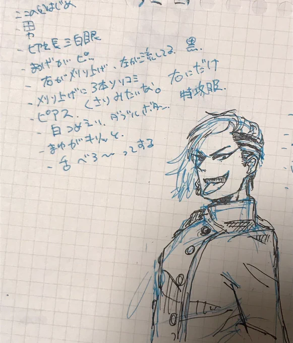 ミリしら達に口頭説明だけで推しを描かせました。黒🐉編 