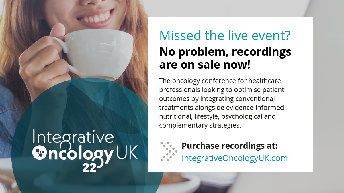 #IOUK22 took place last weekend - missed the live online event? no problem, all the presentations were recorded so you can catch up at your leisure Recordings now on sale Hear #cancercare experts highlighting the benefits of #IntegrativeOncology  bit.ly/IOUK21