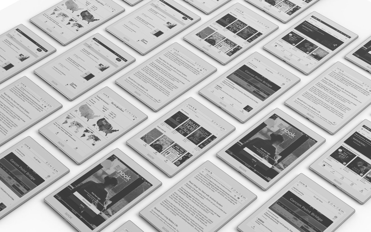 OnyxBoox's tweet image. Do a lot on our versatile #ePaperTablet
- Read 20 file formats
- Read ebooks from various reading platforms 
- Read news and magazines
- Take handwritten notes on a paperlike surface
- Type, edit and create text
- Check Emails

... And a lot more at bit.ly/2VzDmWe