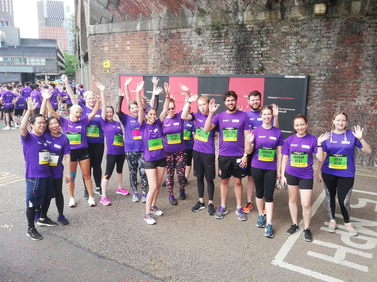 UoMNews's tweet photo. We’d like to wish good luck to everyone taking part in the @UoMSport #PurpleWave for the @Great_Run #GreatManchesterRun. Especially to those raising money for the #ReWriteCancer campaign alongside @TheChristieNHS & @MCRCnews. You can still donate via https://t.co/kLD22JhXAW https://t.co/bQ61eZMJpi