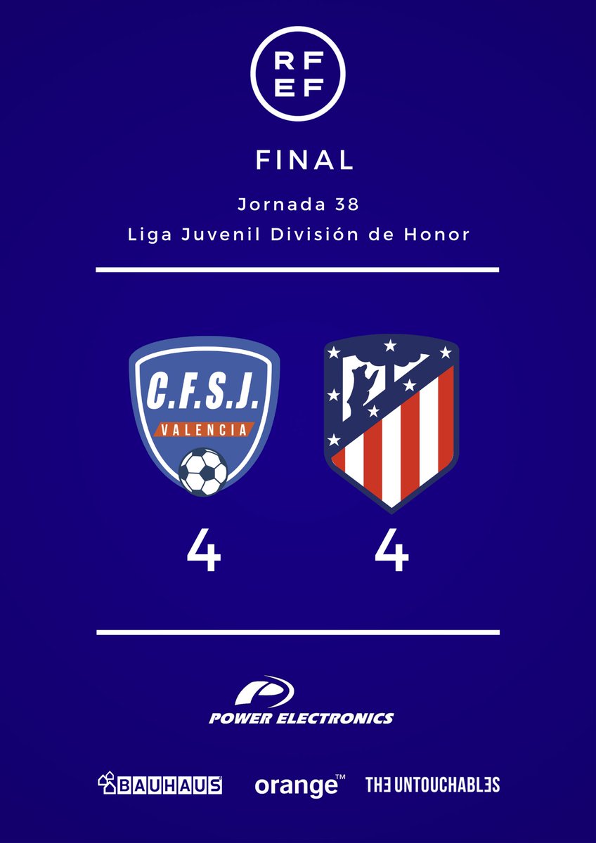 CFSANJOSE's tweet photo. 🔵⚽️ | FINAAAAAAAAAAAL. Que locuraaaaaa. Sí, SEGUIMOS SIENDO DE DIVISIÓN DE HONOR😜😜😜

JA 4-4 Atlético Madrileño

#CorazónAzul https://t.co/GuG3QsuXw9