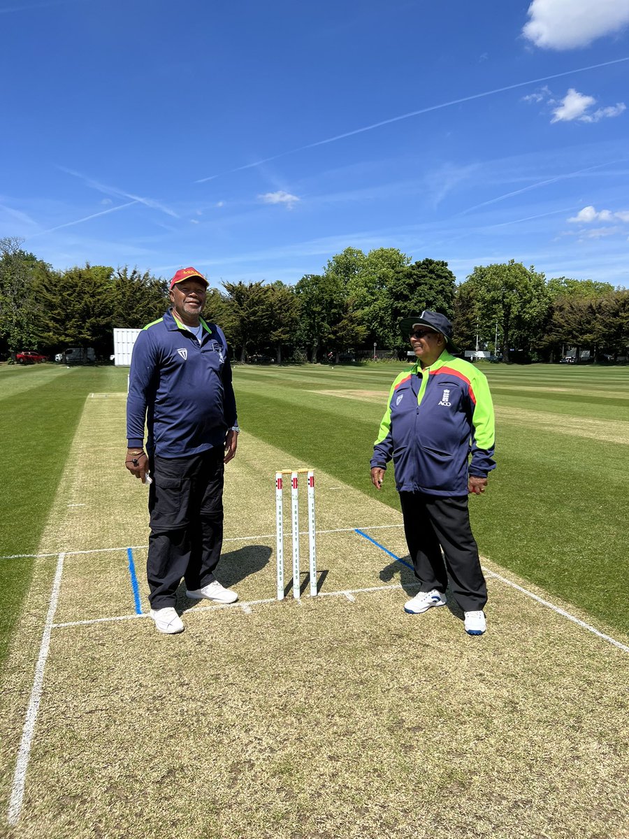 Formalities over… let the match begin! <a href="/DisabilitySCCC/">SurreyCCC Disability</a>