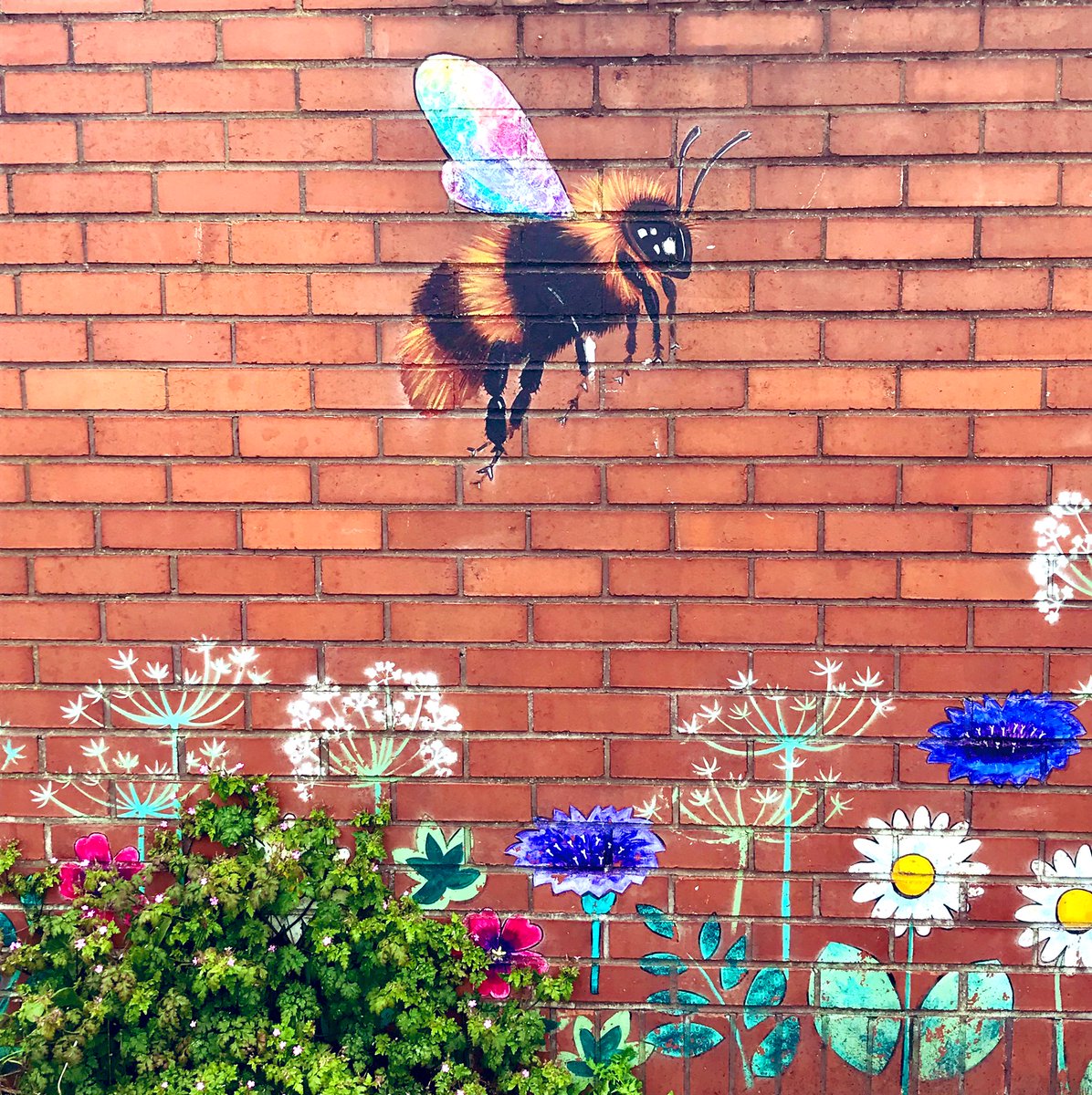 Saw this on a wall on a wander around Manchester today ❤️🐝
#ManchesterRemembers