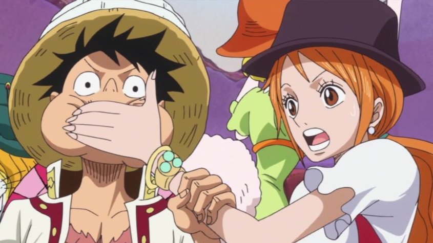 X 上的daily lunami 👒🍊：「just luffy taking care of nami when she