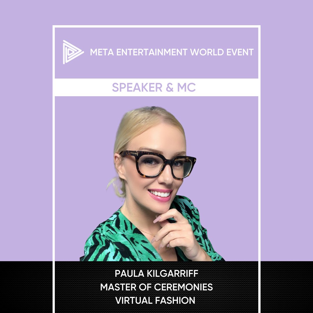 MewsAwards's tweet photo. Welcome Paula Marie Kilgarriff, who will be our Master of ceremonies as well as our speaker on the Panel for Virtual Fashion!
#MEWS #MEW2022 #JOINTHEMETAVERSE #Monaco https://t.co/p2VgWZVXct