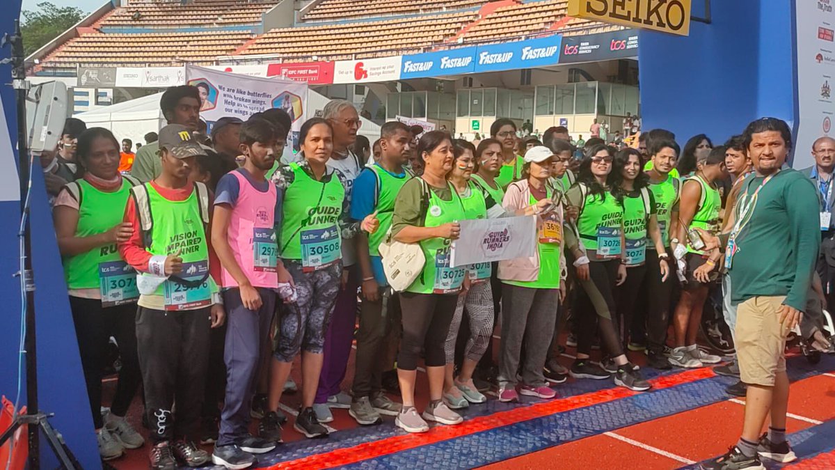 GuideRunnersIND's tweet photo. Honored to be featured on @TCSWorld10K page! Congratulations to all finishers #GuideRunnersIndia 💐 @bhumikarunner https://t.co/9Z6tfLU1yK