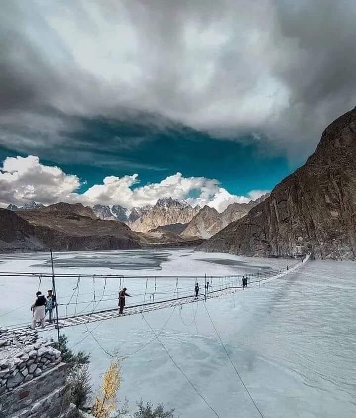 apricottourspk's tweet image. All our trips to Hunza Valley include crossing of this suspension bridge