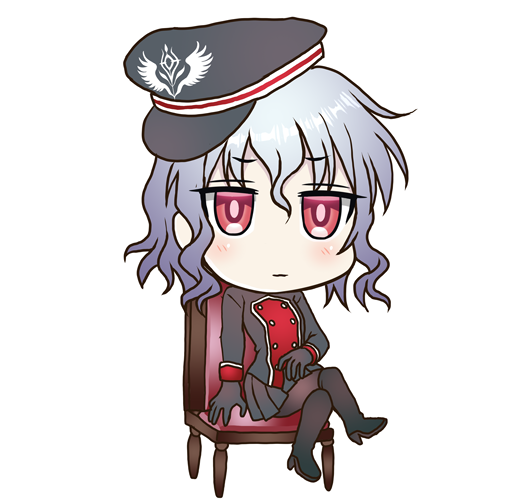 好きな人の愛用の椅子が定位置な副官ちゃんΣφ三φ(:3」∠)_ #オリジナル #軍服 