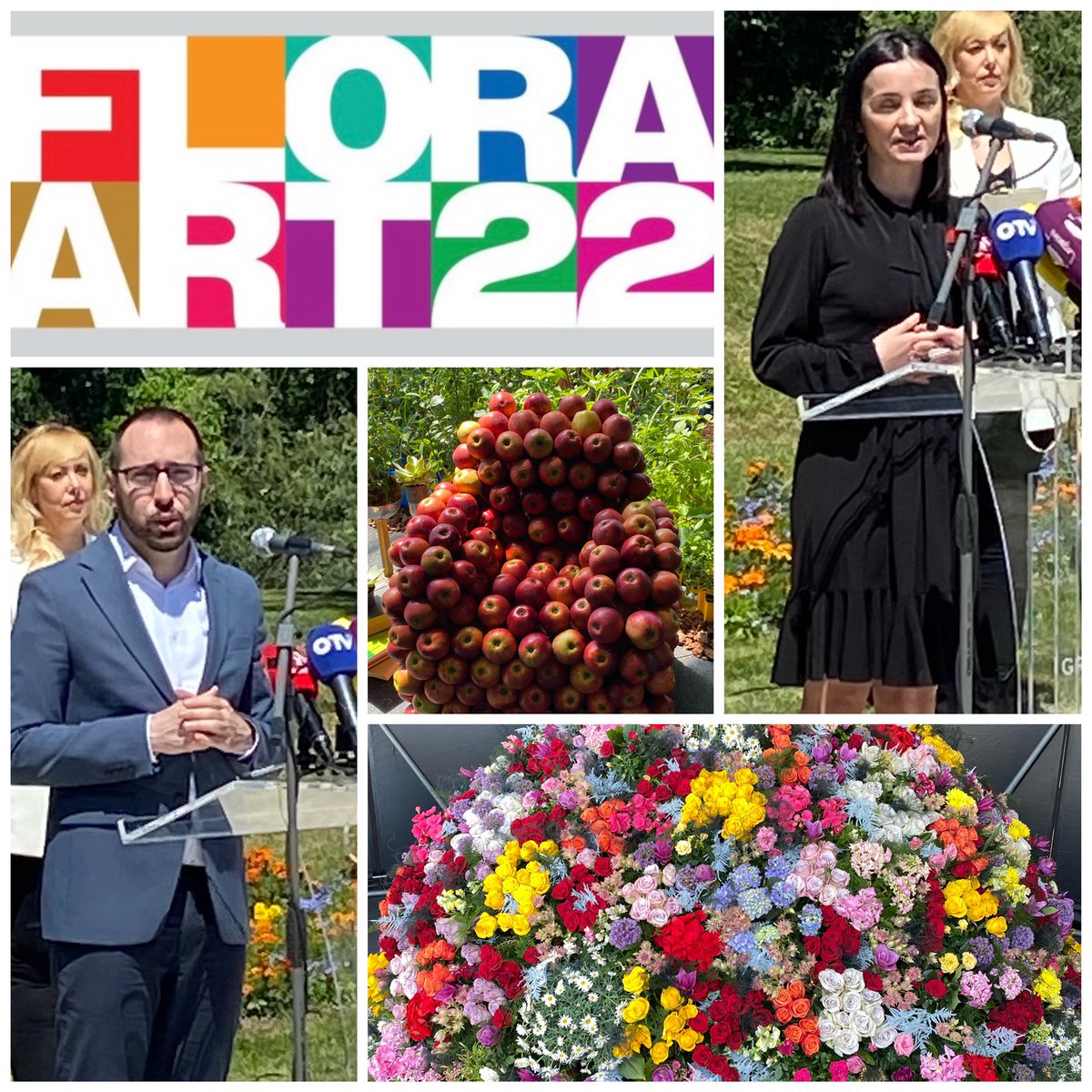 ITAZagreb's tweet photo. Honoured to have been invited to the inauguration ceremony of #FloraArt 2022 💐the international garden show in #Zagreb attended by the Minister of Agriculture @marvuckovic and the Mayor @ttomasevichr 
🙏 Zrinjevac for being with us in #Flormart Dubai
🌳triumph of beautiful💐 https://t.co/NrY36ftl06